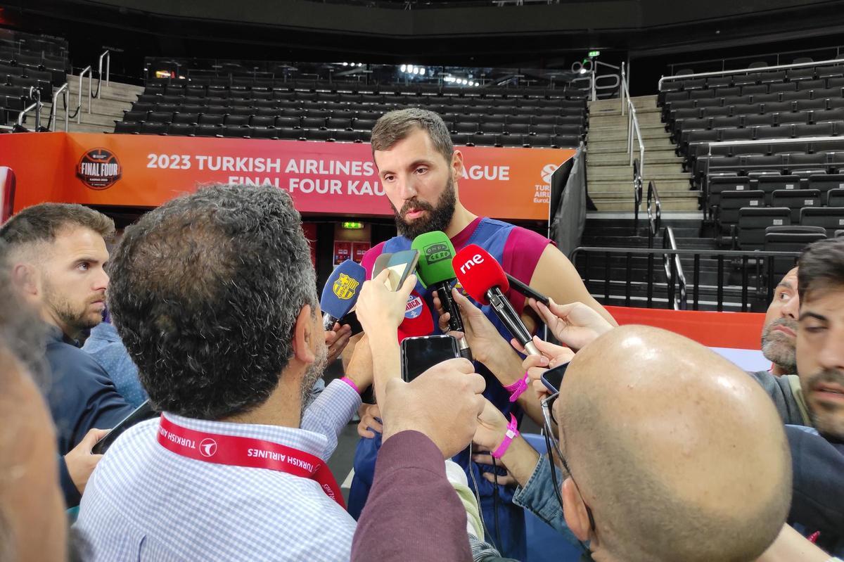 Mirotic volvió a apuntar su deseo de seguir pero no lo dijo del todo seguro