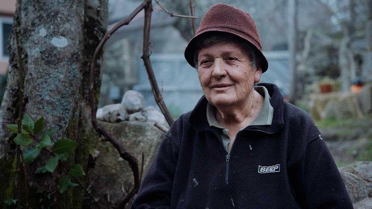 La antigua trabajadora de Pontesa Nieves Lusquiños en una imagen del film de la productora gallega Nós.