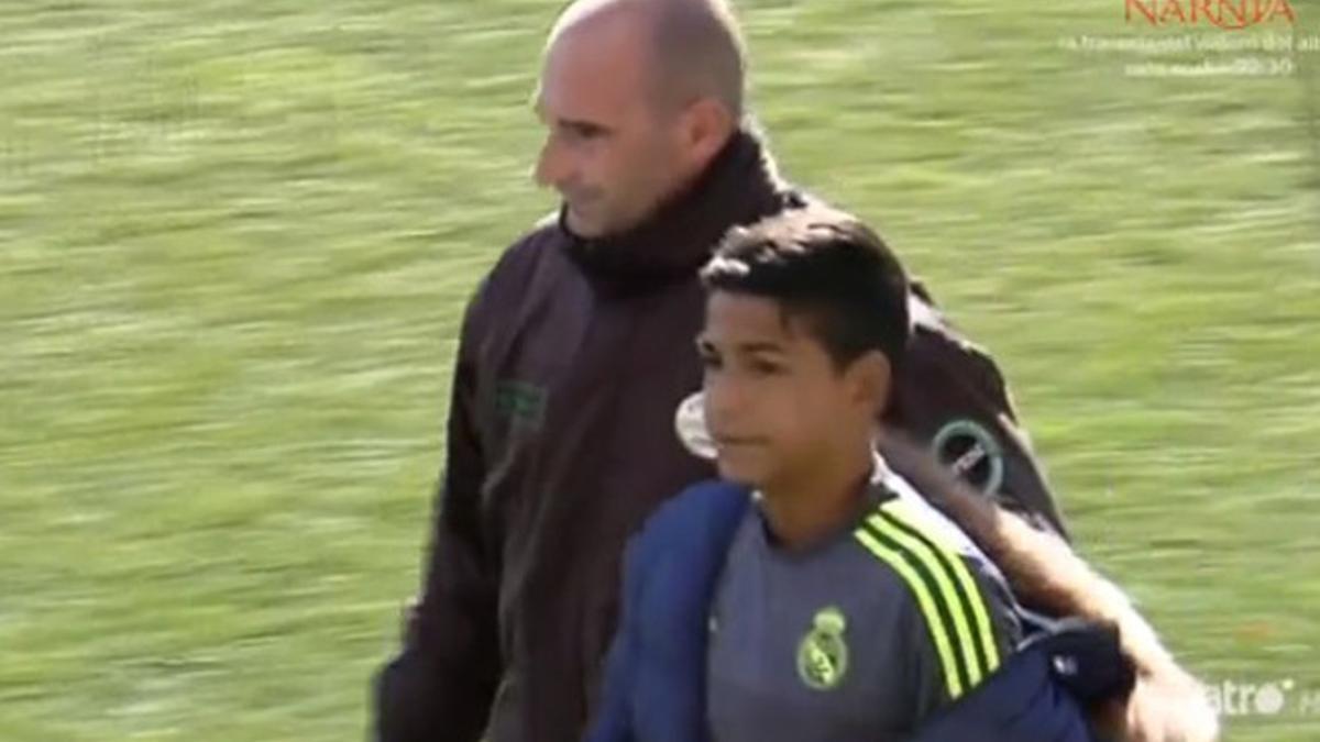 Espontáneo salta al entrenamiento del Atlético de Madrid