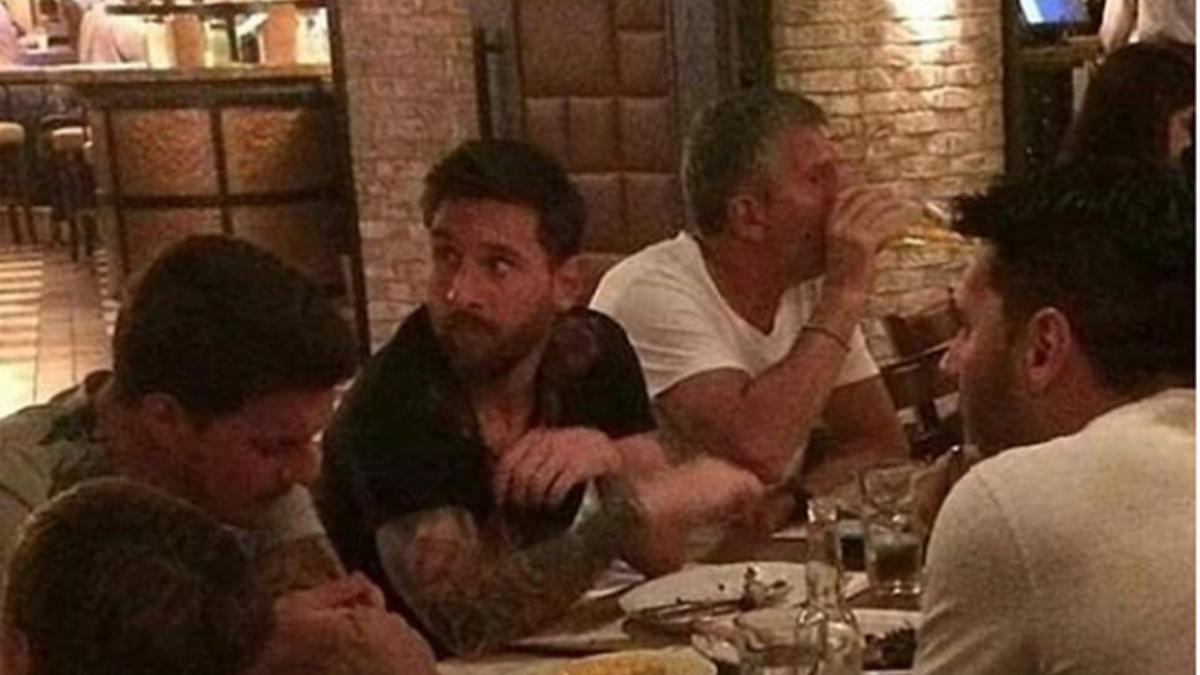 Messi, junto a los suyos, en las Bahamas