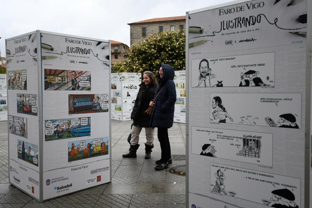 FARO desata carcajadas con sus humor gráfico en Pontevedra