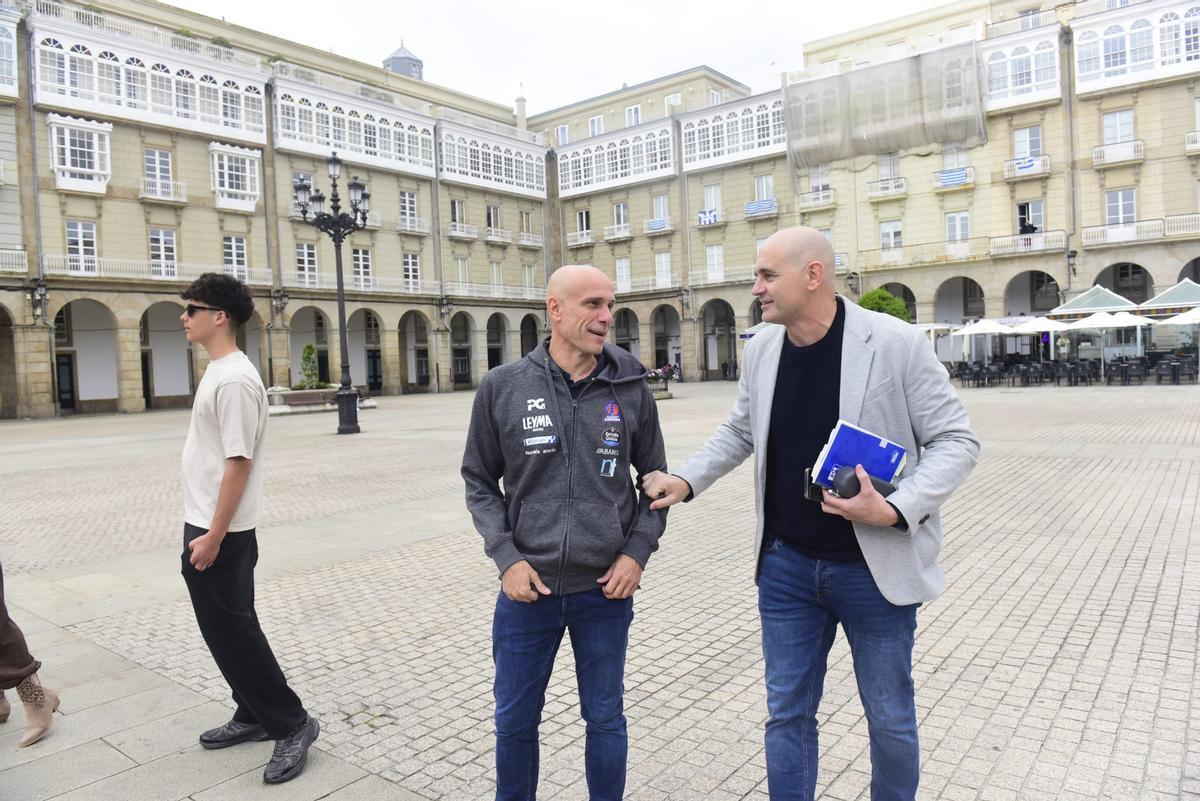 Recepción municipal al Leyma Coruña tras el ascenso a ACB