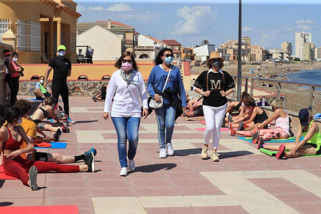 Así estaban hoy Cabo de Palos y La Manga