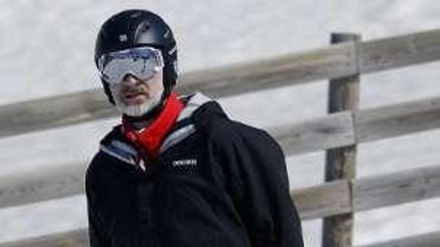 Felipe VI, en la nieve.