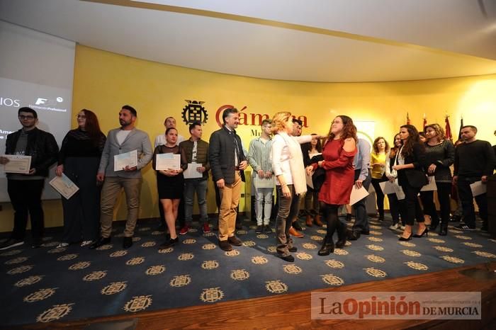 Entrega de premios a alumnos de FP en la Cámara de Comercio