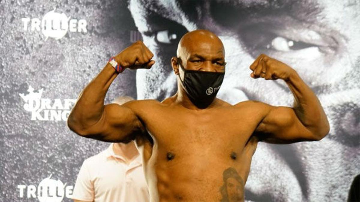 Este es el pesaje de Mike Tyson en su vuelta al ring