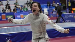 Díaz, en florete, perdió ante la campeona olímpica Lee Kiefer en El Cairo