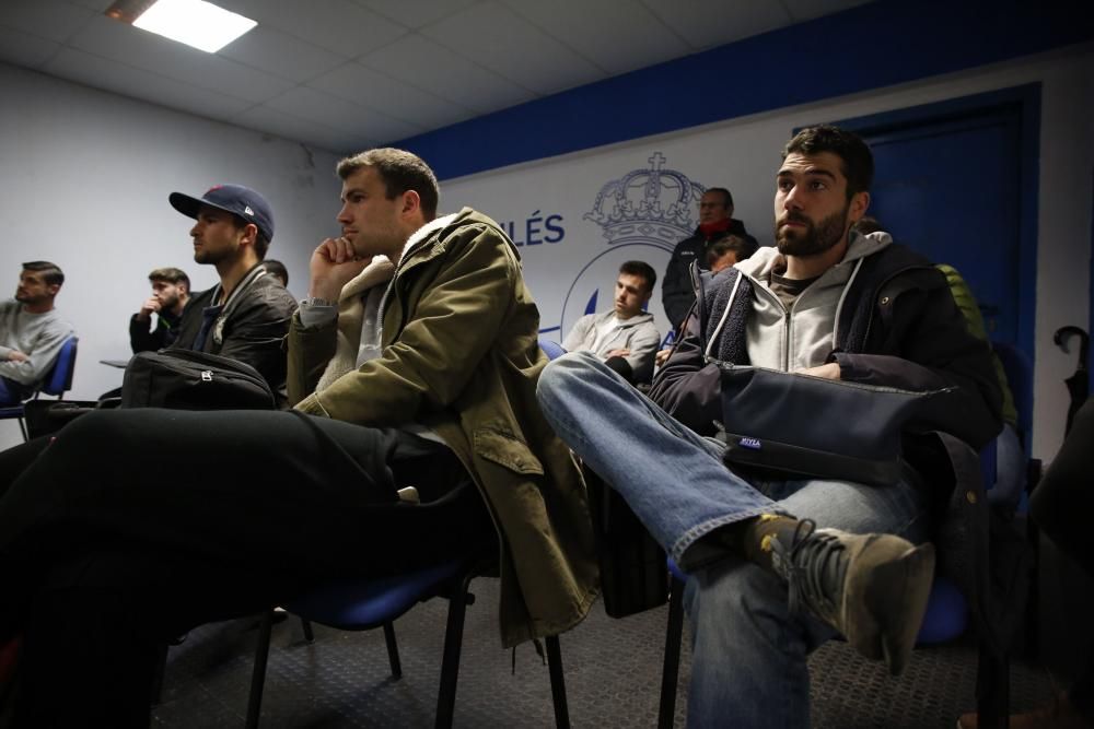 Rueda de prensa de la directiva del Real Avilés