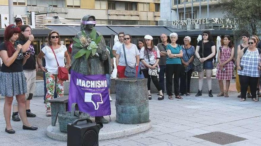 Una concentración contra la violencia machista. // Iñaki Osorio