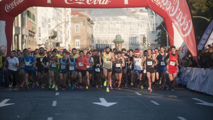 Lolo Penas y Raquel Vázquez se imponen en la San Silvestre