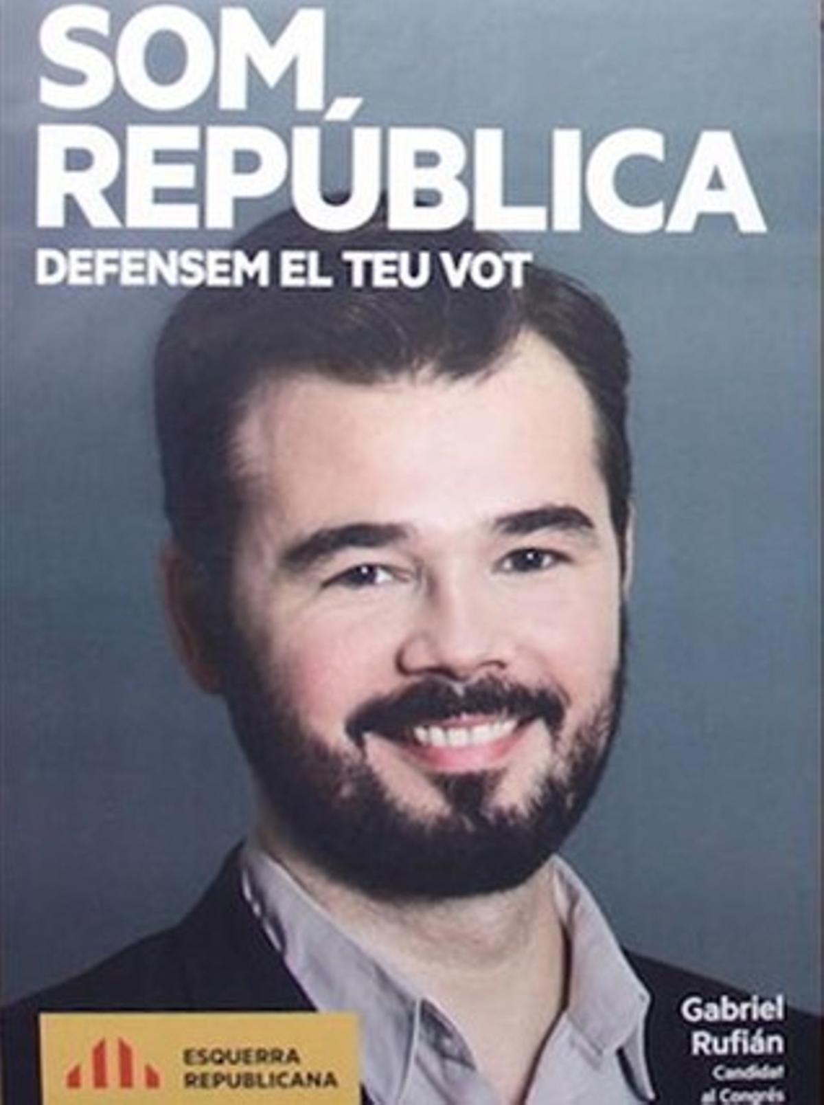 Cartell d’ERC per a les eleccions generals del 2015.