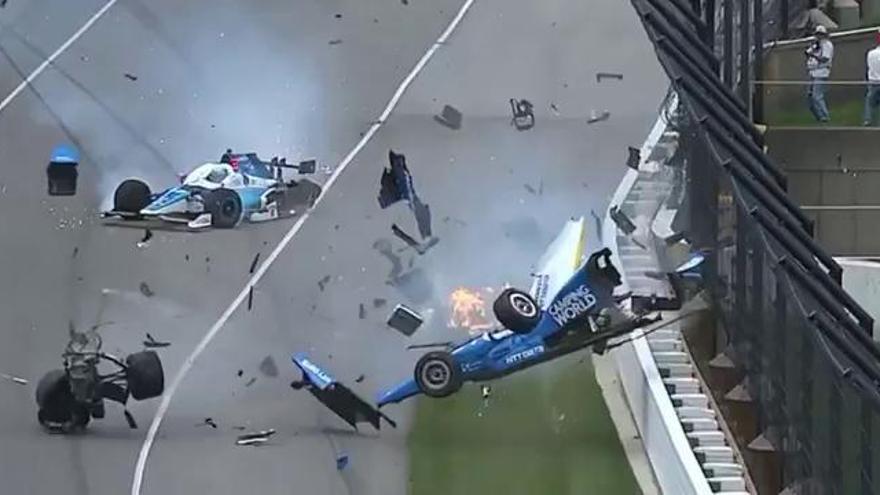 Brutal accidente en la IndyCar