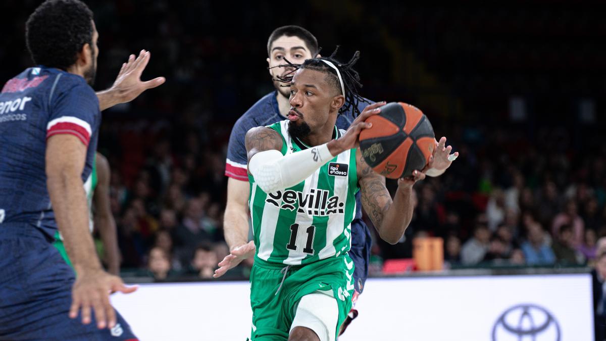 Shannon Evans, en teoría, en el último partido con la camiseta del Betis, el de este domingo ante el Obradoiro