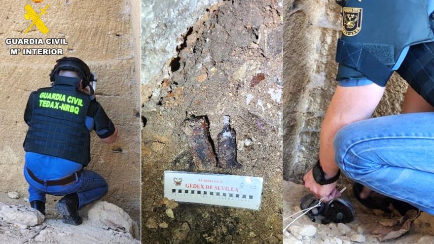 Desactivadas dos granadas de la Guerra civil en Osuna halladas en la reforma de una casa