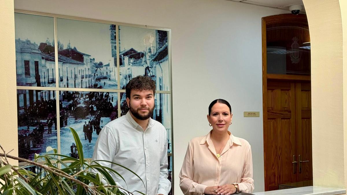 La vicealcaldesa Orts y el alcalde de Moncada, Álvaro Gonzalvo.
