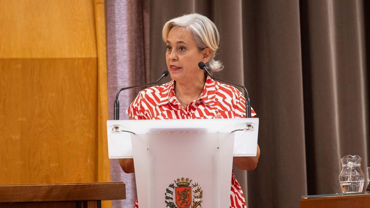La concejal tránsfuga del pleno del Ayuntamiento de Zaragoza, Marisa Gaspar.