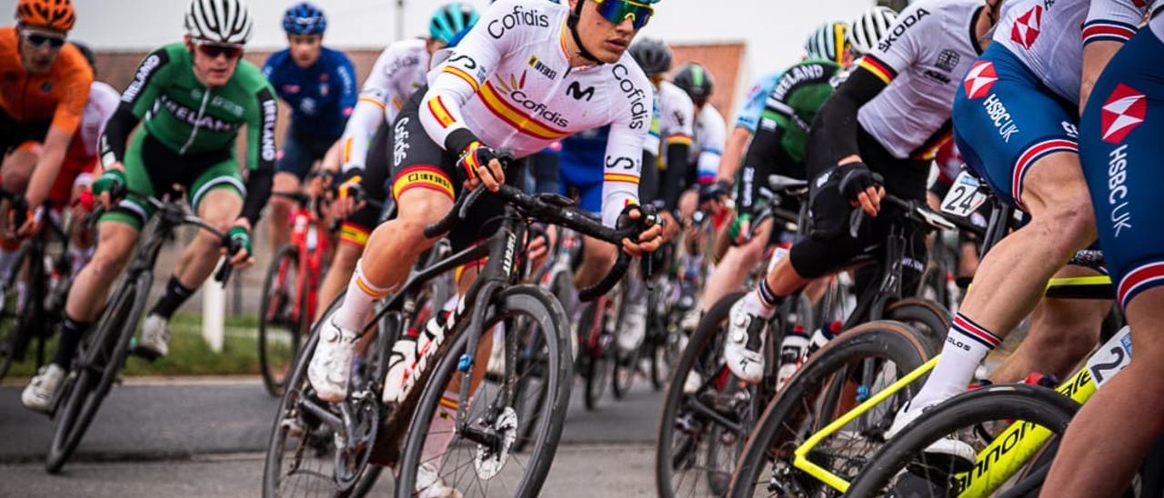 Pau Martí en la carrera de la Copa de Naciones júnior en Gante