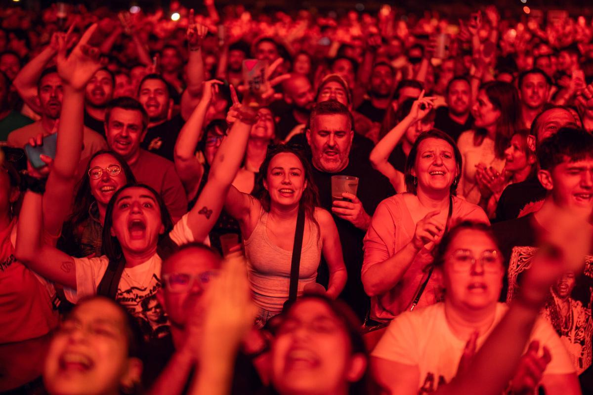 Concierto de Los Delinqüentes en el Palau Sant Jordi. Concierto de Los Delinqüentes en el Palau Sant Jordi.