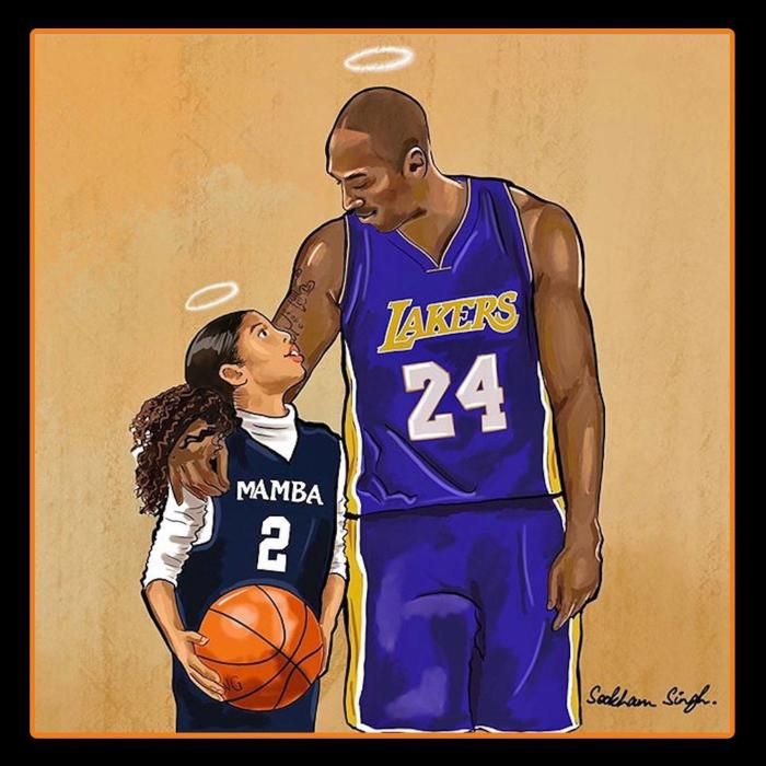 Ilustraciones en honor a Kobe Bryant