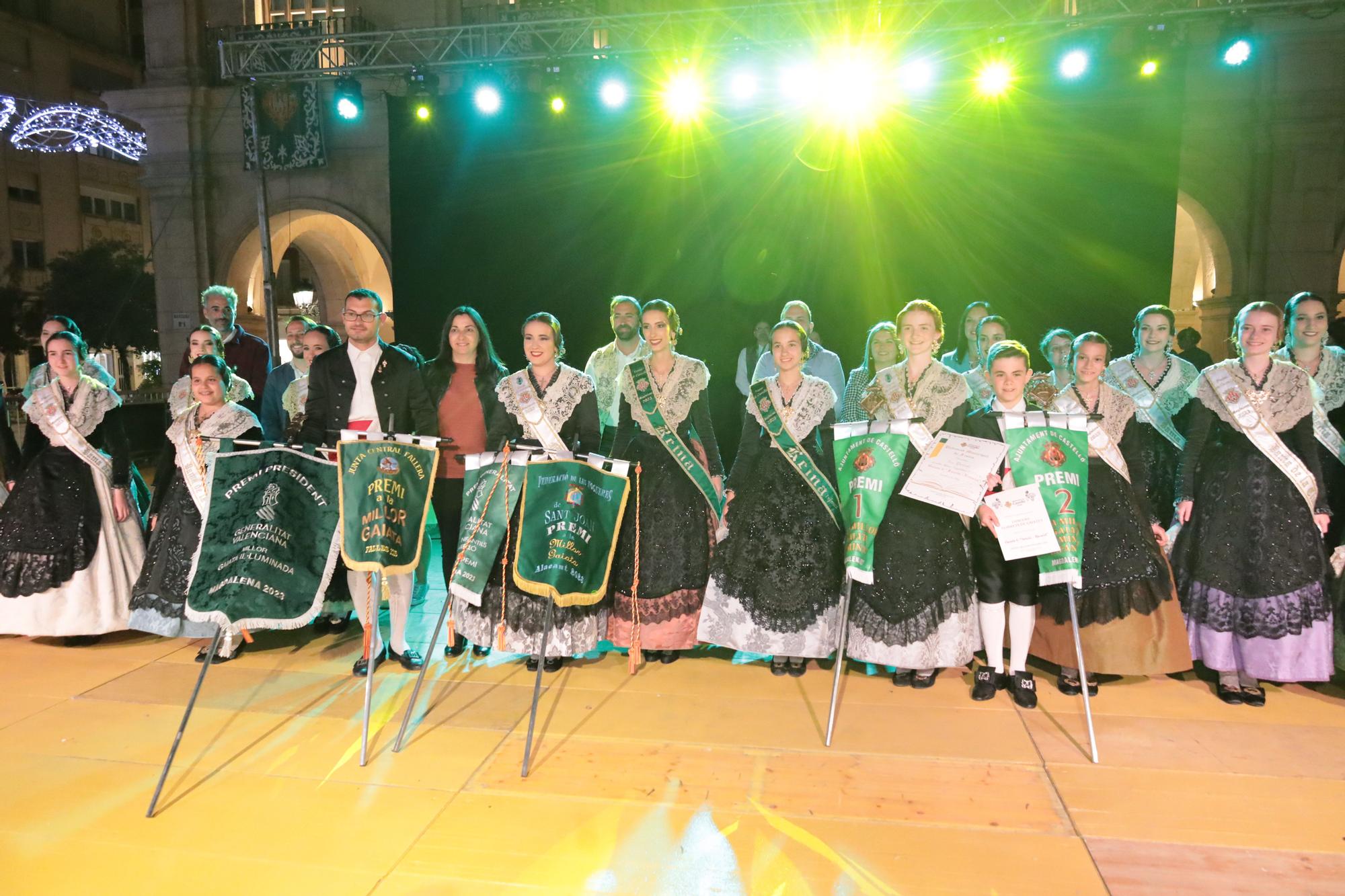 Ceremonia de entrega de premios a las gaiatas