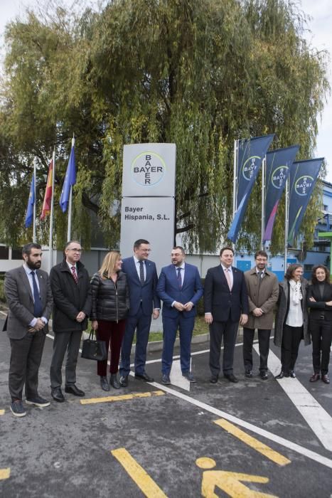 Inauguración del nuevo edificio de Bayer en Langreo