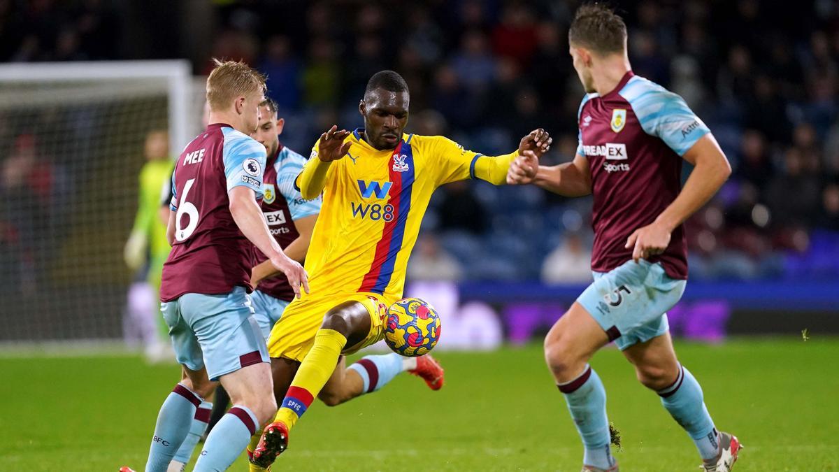 El Burnley, en el partido ante el Crystal Palace