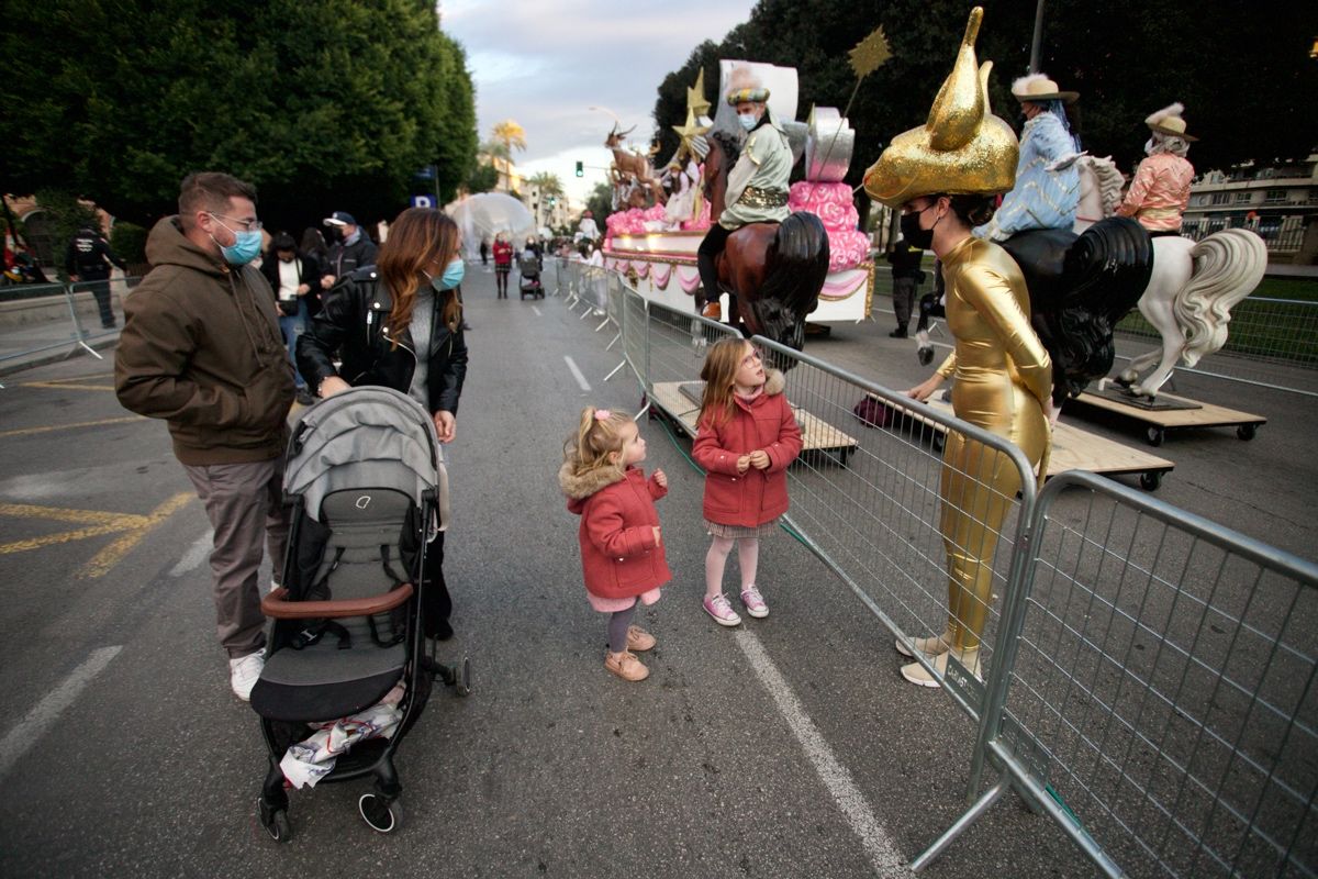 Cabalgata estática de los Reyes Magos en Murcia