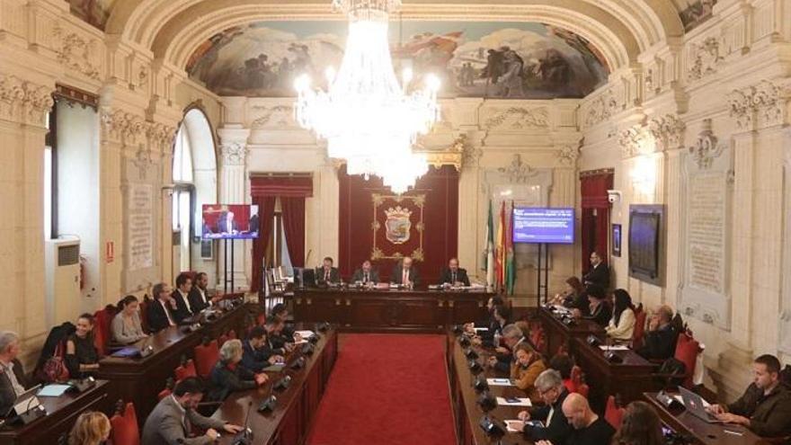 Imagen del Pleno del Ayuntamiento de Málaga.