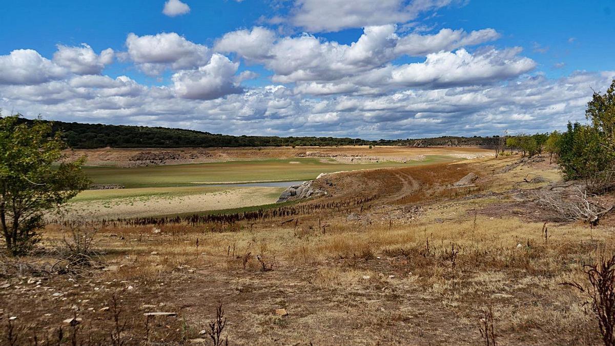 El embalse de Ricobayo, visto desde La Encomienda, en Perilla de Castro. | José Luis Fernández