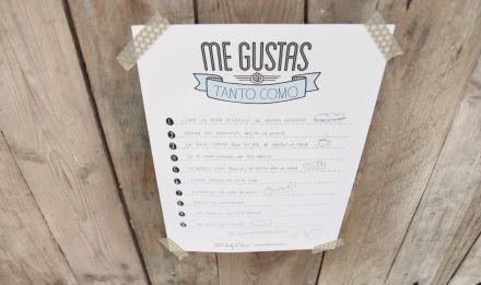Regalo de San Valentín: "Me gustas tanto como..."