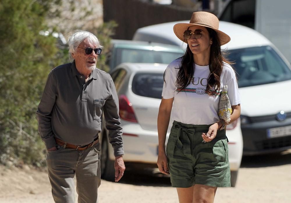 Bernie Ecclestone y su esposa Fabiana Flosi