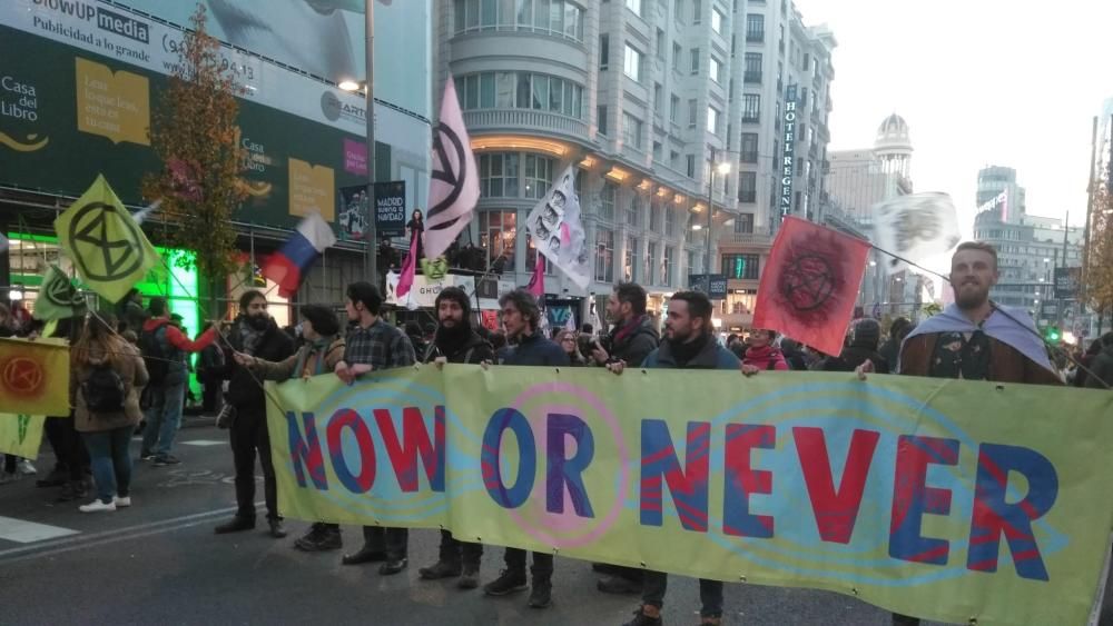 Protesta en Madrid contra el cambio climático