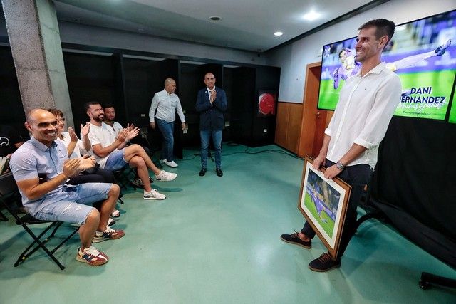 Rueda de prensa del portero del CD Tenerife Dani Hernández