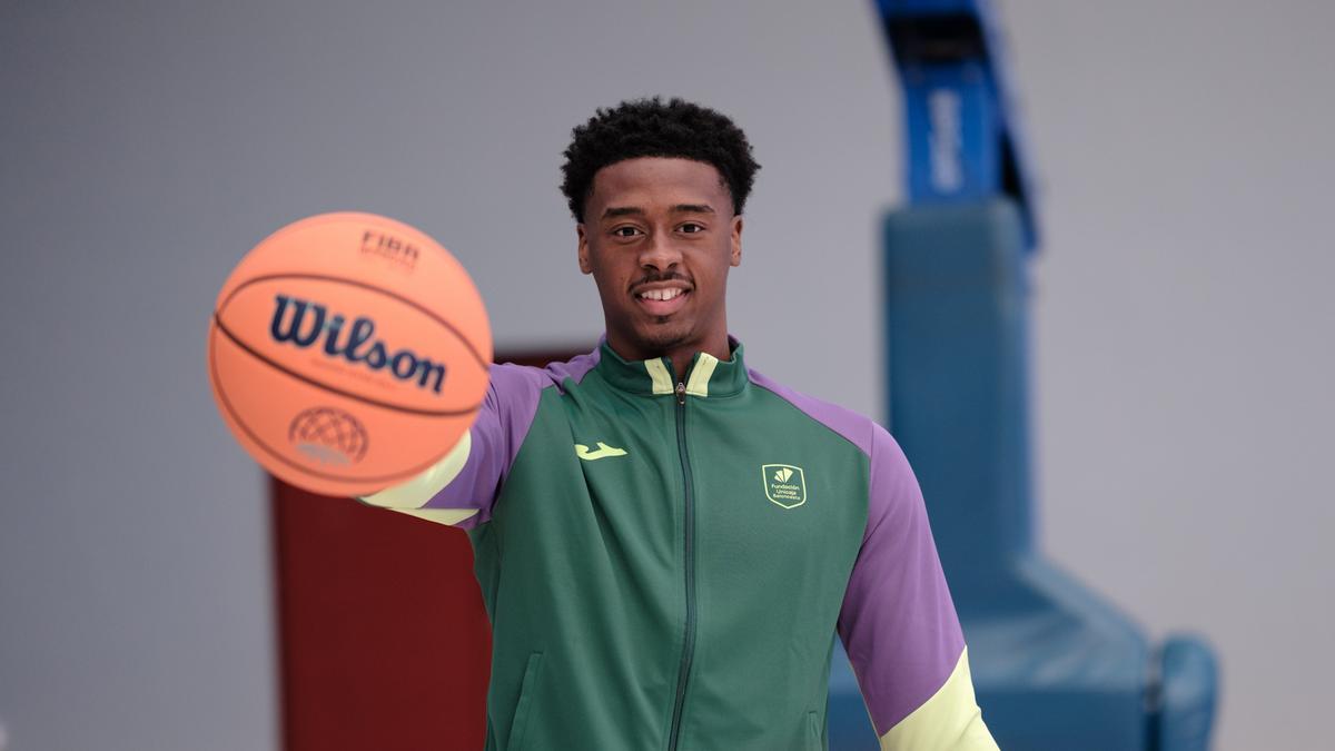 Chase Audige, en su presentaicón como jugador del Unicaja.