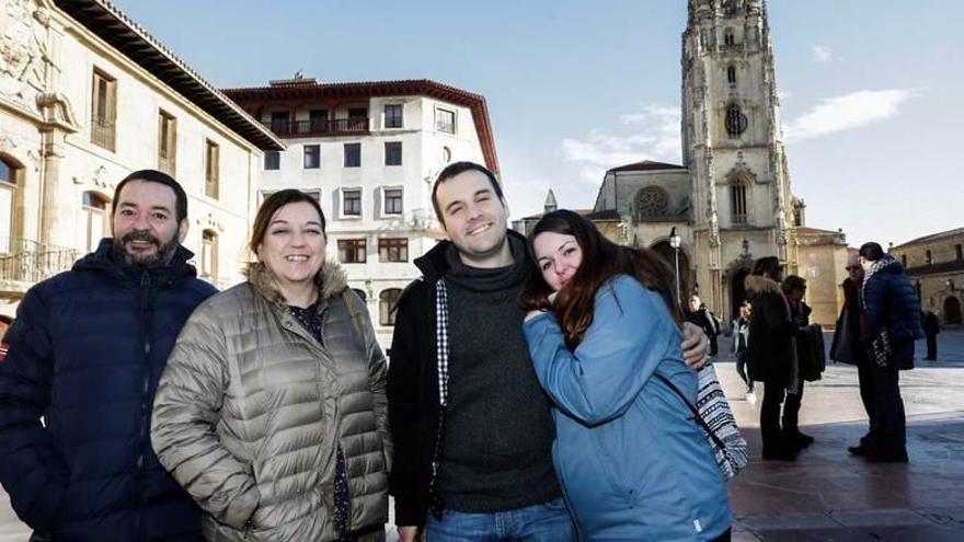 Javier Montero, Ana Fernando, Adrián Lourido y Leticia Montero