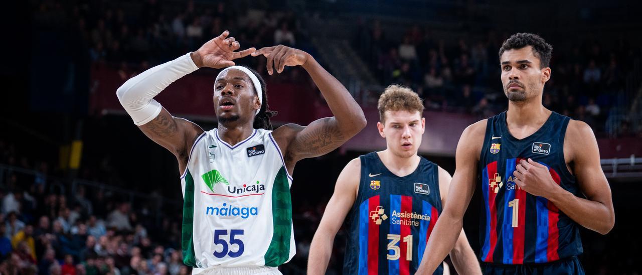 Partido de ida en el Palau entre Barça y Unicaja.