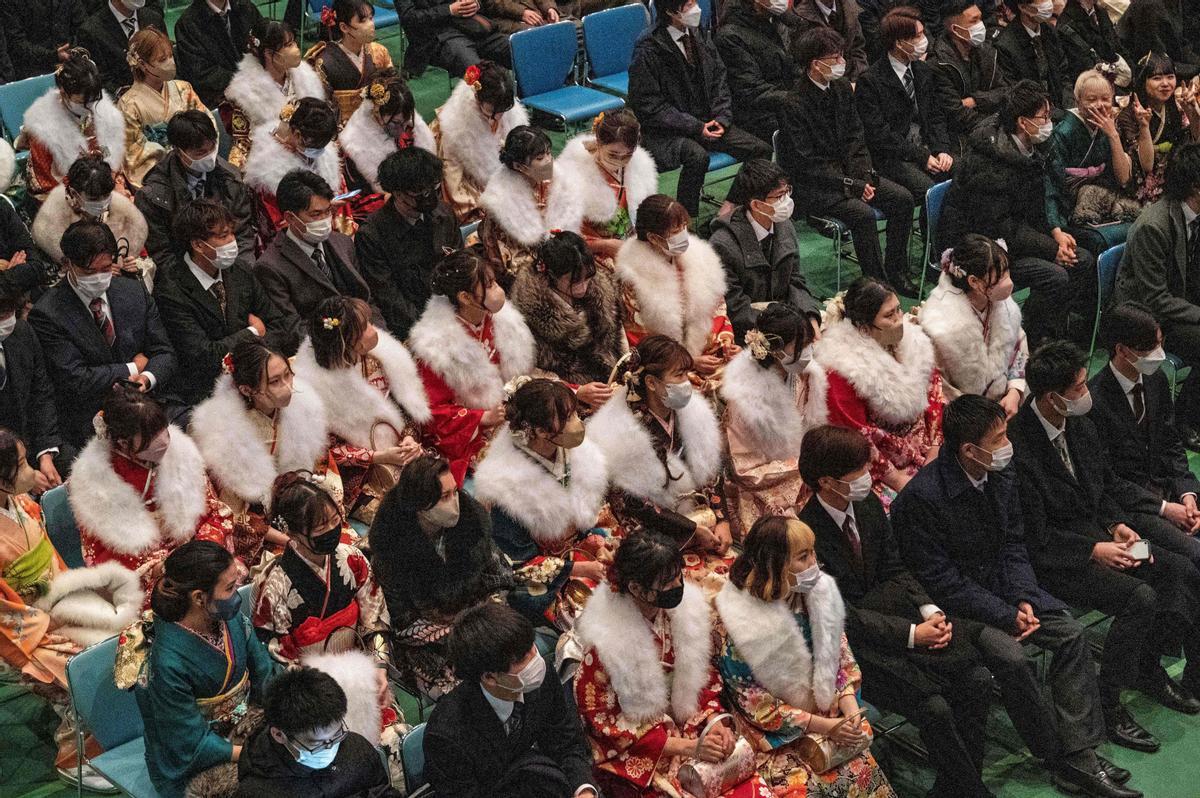 Ceremonia de celebración del Día de la Mayoría de Edad en Japón