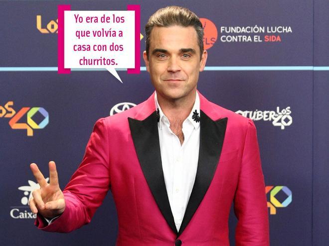 Robbie Williams habla de su época más juerguista