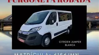 Piden ayuda para localizar una furgoneta robada en Mérida