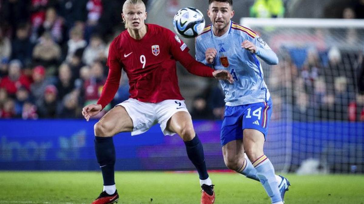 Haaland jugará la repesca con Noruega tras perder ante España (0-1)