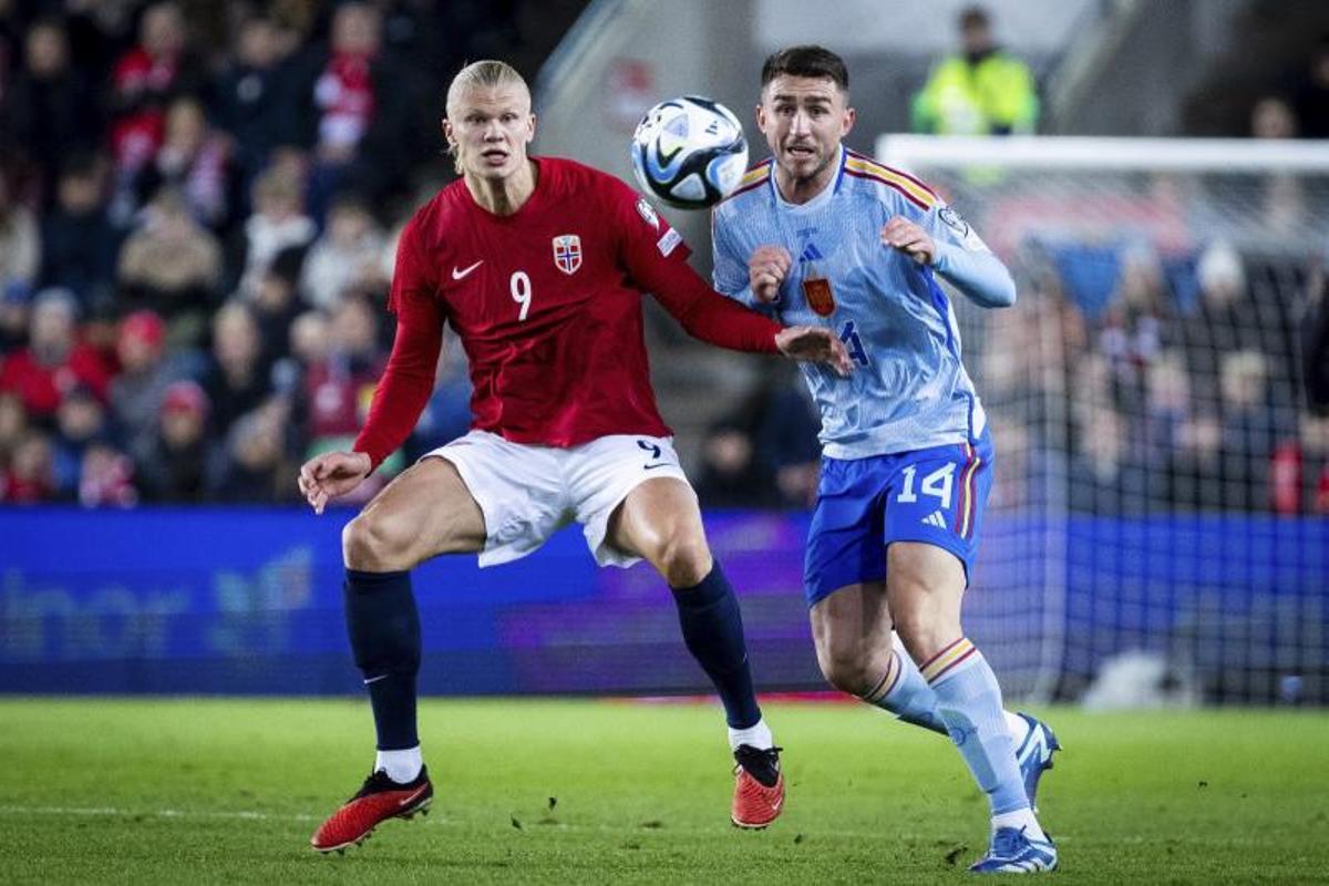 Haaland jugará la repesca con Noruega tras perder ante España (0-1)