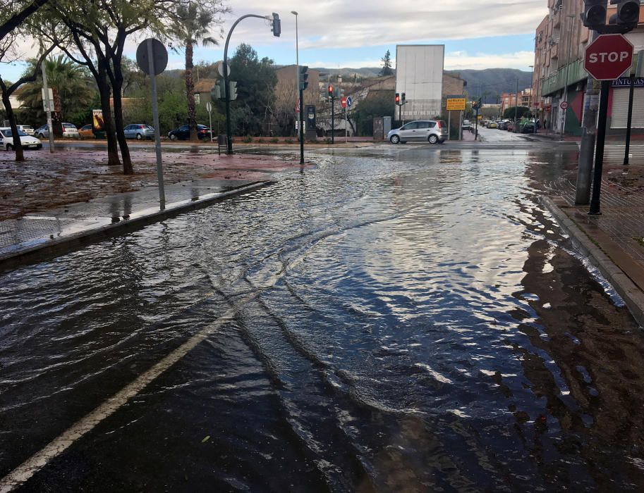 El temporal de lluvia causa estragos en la Región de Murcia