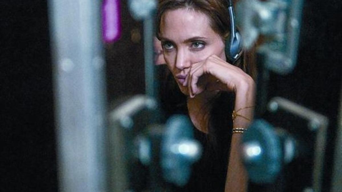 Jolie, en el rodaje de su ópera prima, ambientada en la guerra balcánica.