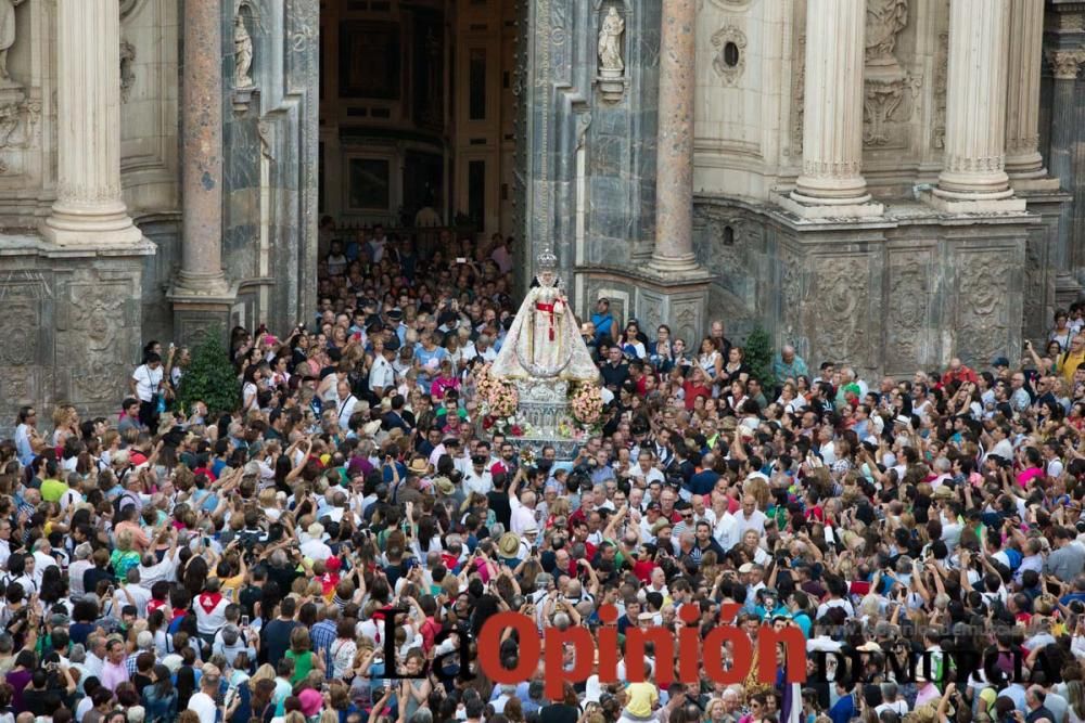 Salida de la Virgen de la Fuensanta desde la Cated