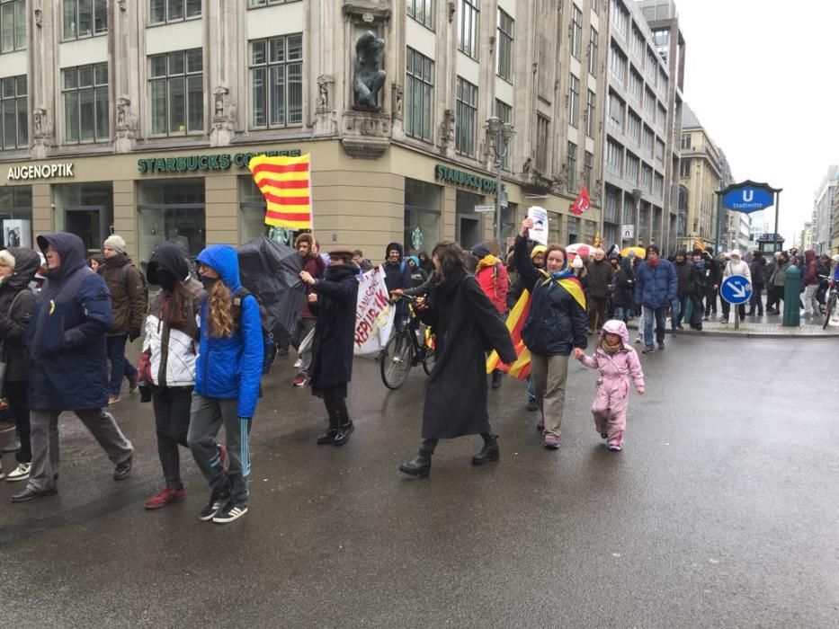 Marcha en apoyo a Carles Puigemont en Berlín