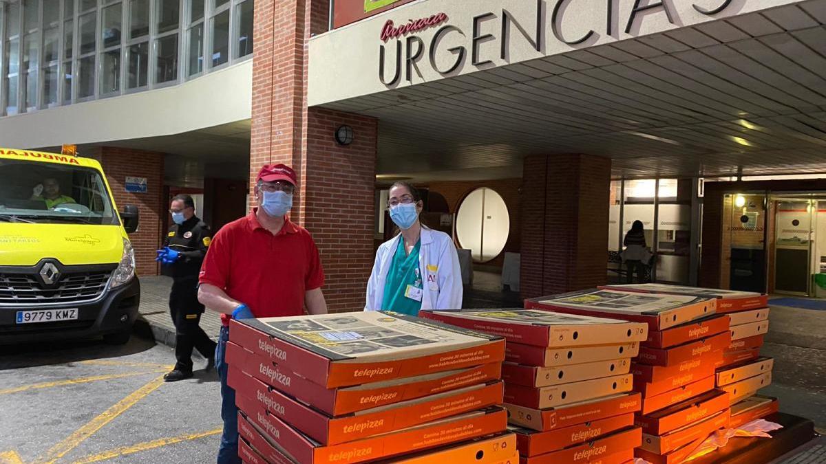 Telepizza realiza cerca de 200 donaciones a hospitales y fuerzas de seguridad de Murcia