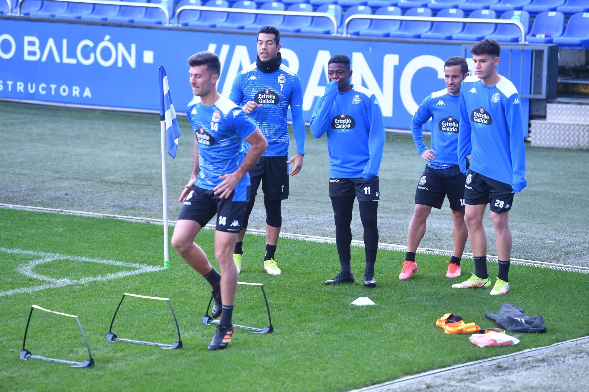 El Dépor prepara en Riazor su visita a Las Gaunas