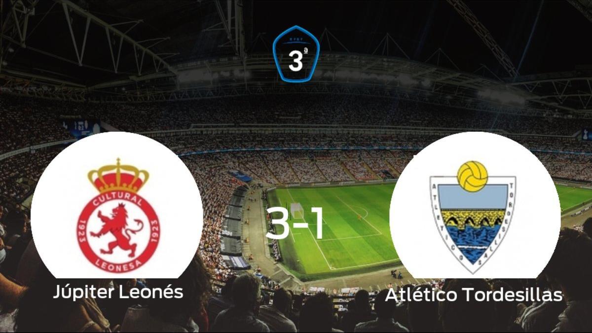 El Júpiter Leonés vence en casa al Atlético Tordesillas por 3-1