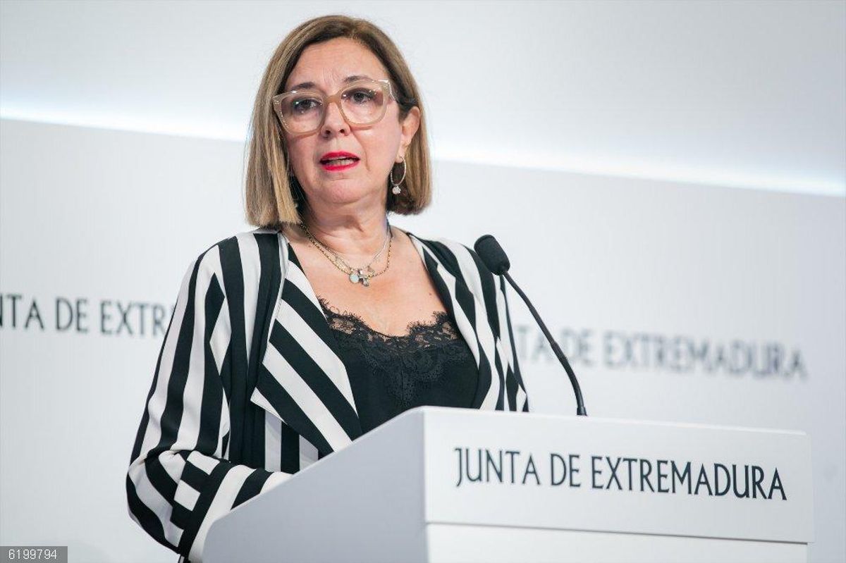 La consejera de Agricultura, Ganadería y Desarrollo Sostenible, Mercedes Morán, en rueda de prensa.