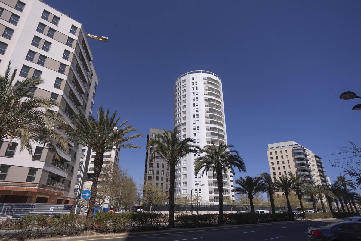 Viviendas de obra nueva en el PAI de Moreras de València.